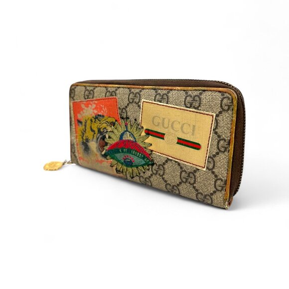 Gucci Supreme Leather Tiger Ufo Long Wallet - Picture 5 of 9